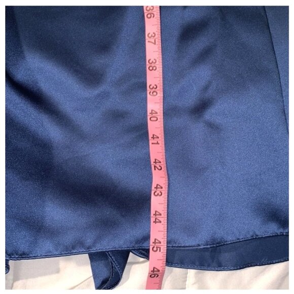 Alfred Angelo Strapless Indigo Two-Piece Dress Size 8 Satin & Tulle - Picture 13 of 13